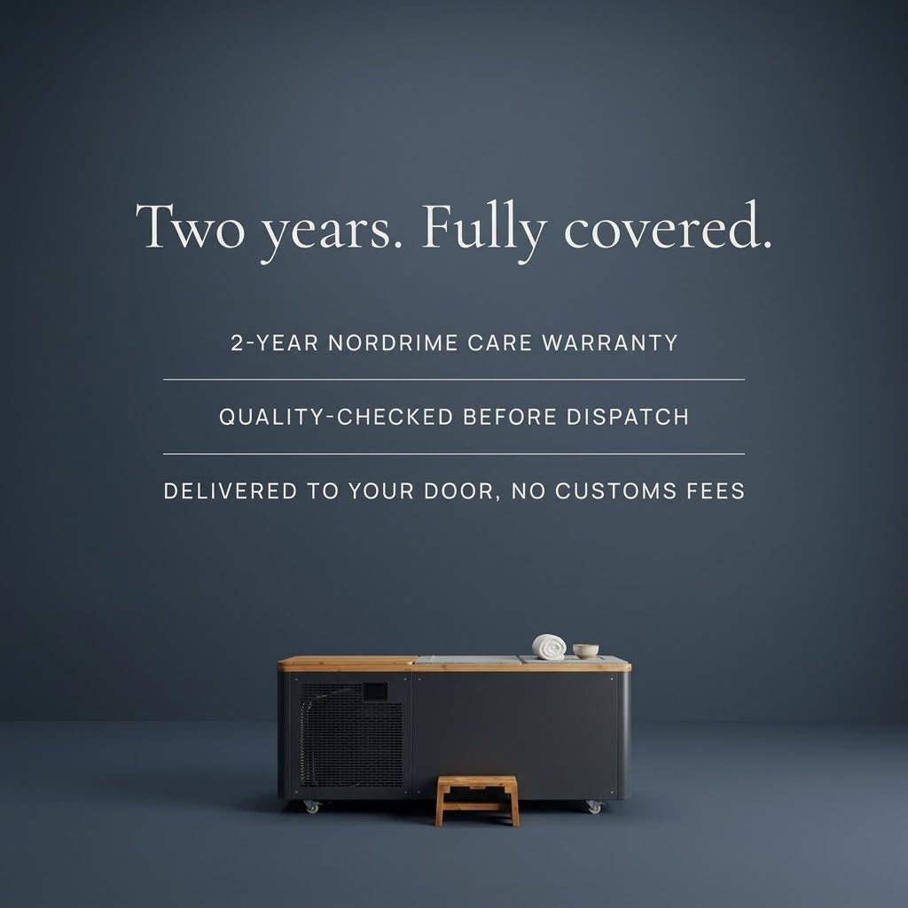 Nordrime Basalt cold plunge with 2-year Nordrime Care warranty